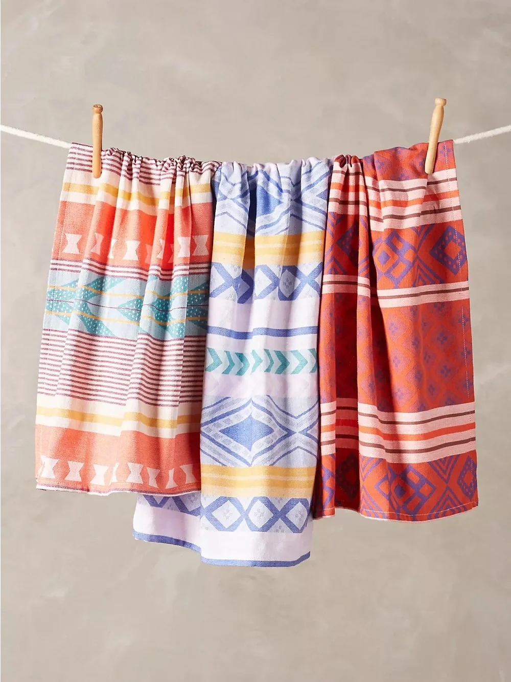 New🌟Anthropologie-Akilah Jacquard Dish Towel Set
